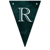 Émeraude des drapeaux de courge Vintage foncée (Troisième drapeau)