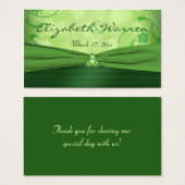 Émeraude Green Celtic Love Knot Wedding Favor Bali (Devant & derrière)