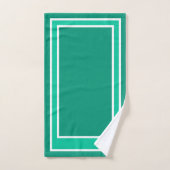 Émeraude moderne simple (Serviette à main)