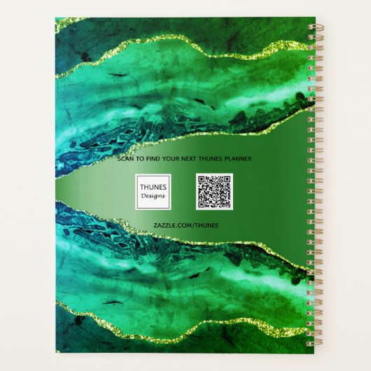 Émeraude vert agate nom de marbre (Dos)