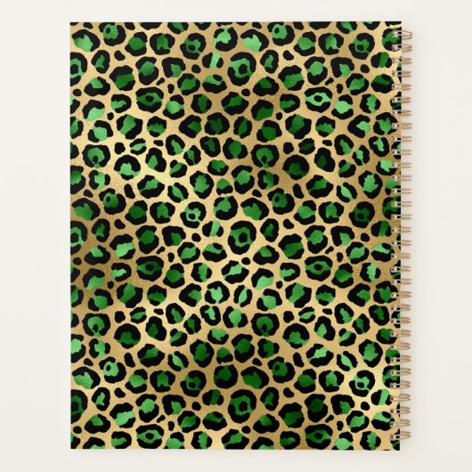 Émeraude vert leopard motivation 2026 (Dos)