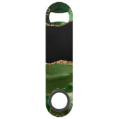 Émeraude Vert Marbré Agate Pierre contemporaine (Dos)