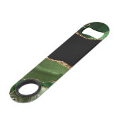 Émeraude Vert Marbré Agate Pierre contemporaine (Dos Angle)