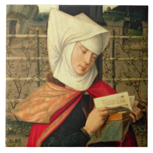 Emerency, de moeder van St. Anne, panel van de e Tegeltje