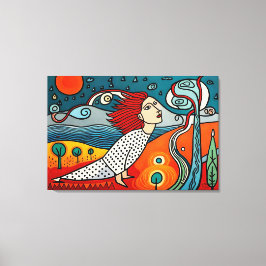 Emergence of Humans Canvas Afdruk