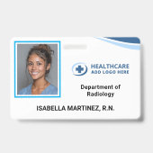  Emergency Codes Hospital Nurse Photo ID Badge (Front)