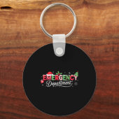 Emergency Department Christmas Santa Er  Sleutelhanger (Voorkant)