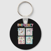 Emergency Department Funny Er Nurse Halloween Soky Sleutelhanger (Voorkant)