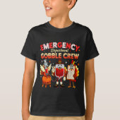 Emergency Department Gobble Crew Thanksgiving Nurs T-shirt (Voorkant)