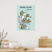 Emergency Flush Squad Poster (Keuken)