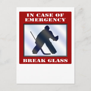 Emergency Hockey Goalie Briefkaart