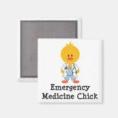 Emergency Medicine Chick Magnet Magneet (Voorkant / Achterkant)