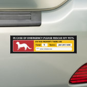 Emergency Sticker (ferret) (Op auto)