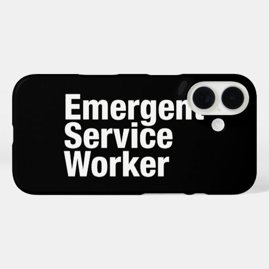 Emergent Service Worker Case-Mate iPhone Case (Achterkant (horizontaal))