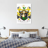 Emerick Family Crest (Duits) Canvas Afdruk (Insitu (Slaapkamer))