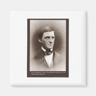 Emerson Beauty/Art Quote Gifts T - shirts & Collec Magneet