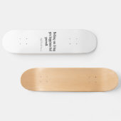  Emerson Happiness Inspirerend Citaat Skateboard (Horizontaal)