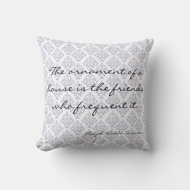 Emerson Home Literary Decorative Quote Pillow Kussen (Voorkant)