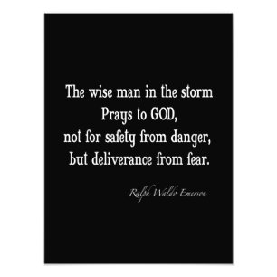 Emerson Inspirerend Courage Quote Foto Afdruk