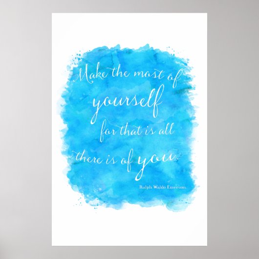 Emerson Inspirerend Courage Quote Poster (Voorkant)