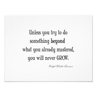  Emerson Inspirerend Groei Mastery Quote Foto Afdruk