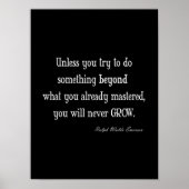 Emerson Inspirerend Groei Mastery Quote Poster (Voorkant)