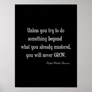  Emerson Inspirerend Groei Mastery Quote Poster