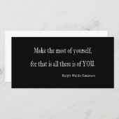  Emerson Inspirerend Quote -  (Voorkant / Achterkant)