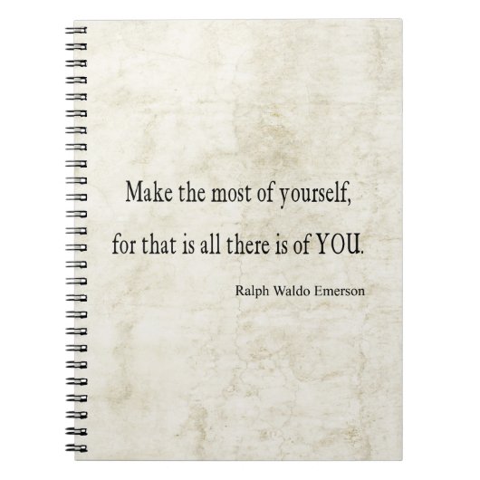  Emerson Inspirerend Quote Notitieboek (Voorkant)