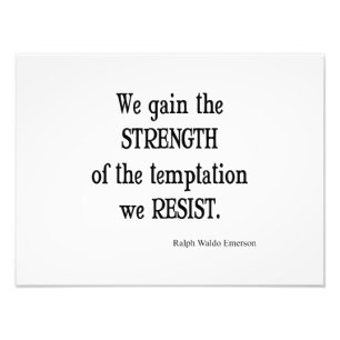 Emerson Inspirerend Sterke Citaat Foto Afdruk