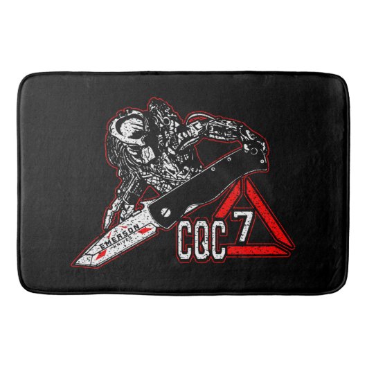 Emerson Knives CQC-7 Predator White Golf Towel Pla Badmat (Voorkant)