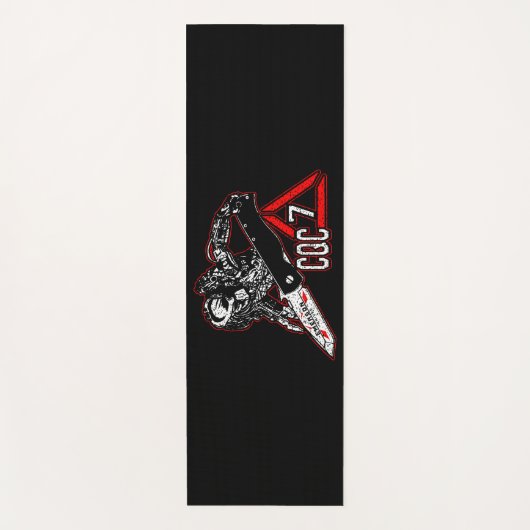 Emerson Knives CQC-7 Predator White Golf Towel Yogamat (Voorkant)