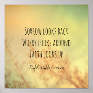 Emerson literary inspirerend quote natuur art poster