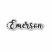 Emerson Naam - Handgeschreven kalligrafie Sticker (Voorkant)