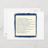 Emerson Quote Briefkaart (Voorkant / Achterkant)
