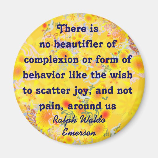 Emerson quote magnet magneet (Voorkant)