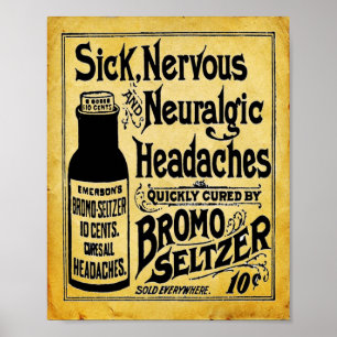 Emersons Bromo Seltzer Print