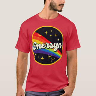 Emersyn regenboog in ruimte  stijl t-shirt