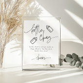 EMERY Bottle Chug Beer Baby shower Spel Poster