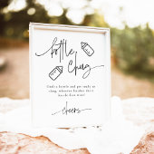 EMERY Bottle Chug Beer Baby shower Spel Poster