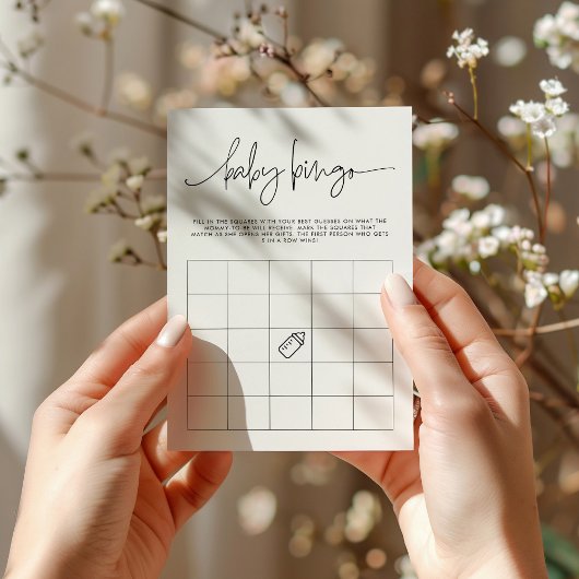 EMERY Whimsical Baby Bingo Douche de jeu carte