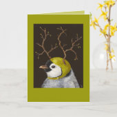 Émettez la carte du pingouin (Fleur jaune)