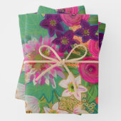 Émeute de papier cadeau rose (En situation)