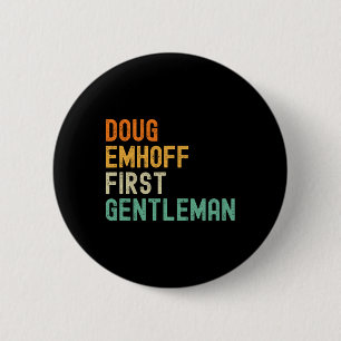 Emhoff als eerste heer, echtgenoot van Kamala Harr Ronde Button 5,7 Cm