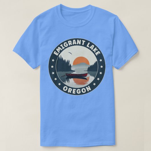 Emigrant Lake Oregon zonsondergang T-shirt (Design voorkant)