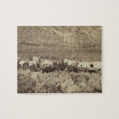 Emigrantentrein in Echo Canyon Foto Legpuzzel (Horizontaal)