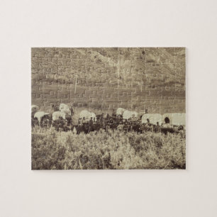 Emigrantentrein in Echo Canyon Foto Legpuzzel