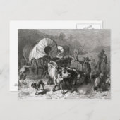 Emigratie naar het Western land Briefkaart (Voorkant / Achterkant)