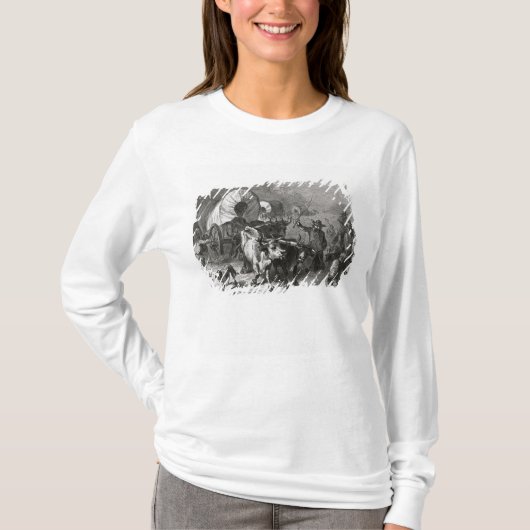 Emigratie naar het Western land T-shirt (Voorkant)