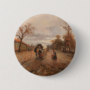 Emil Barbarini op de landweg Ronde Button 5,7 Cm